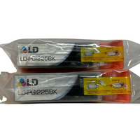 Lot of 2 LD PGI225BK Genuine Black Ink Cartridges For PIXMA iP4820 MG5120 MX892