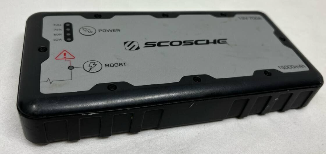 Scosche PBJ700 PowerUp 700 Portable Car Jump Starter USB LED Power Bank READ