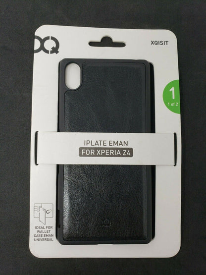 Xqisit iPlate Eman Slim Case For Sony Xperia Z4 Compact Black Protective Cover