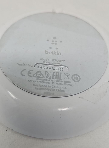 Belkin Boost Up 7.5W Wireless Charging Pad Charger Base White for iPhone 13 14