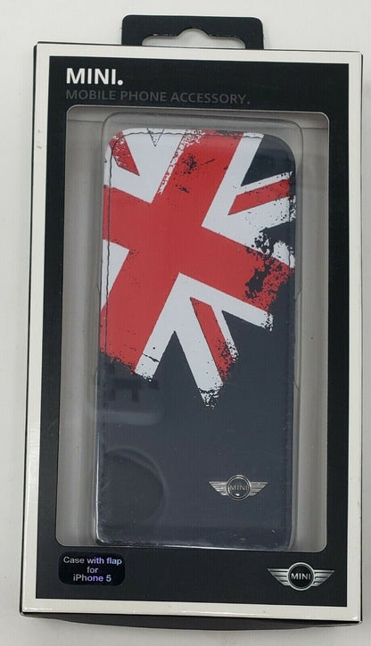 Mini Black Soft Leather Case United Kingdom UK Flag Back Cover For iPhone 5 5s