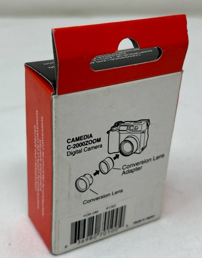 Conversion Lens Adapter 41-52 Silver for Olympus Camedia C-2000ZOOM Camera