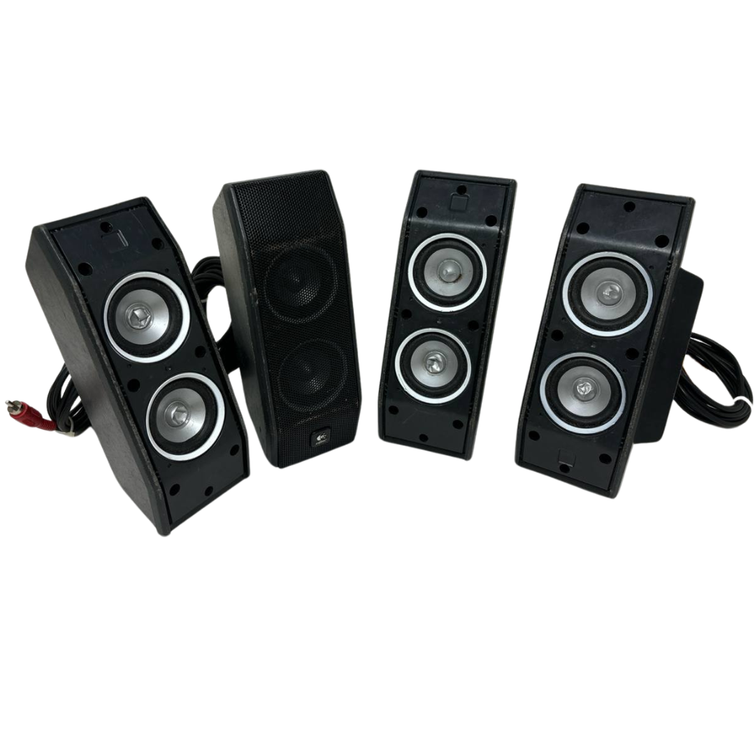 Set of 4 Front Satellite Computer Speakers Replacement For Logitech X-540 READ