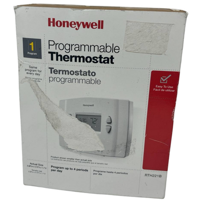 Honeywell Programmable Thermostat RTH221B1021 Digital Display Program Thermostat