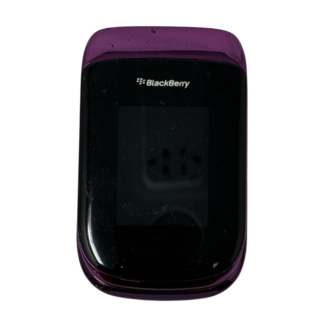 Blackberry Style 9670 Sprint Smartphone Rare Flip Phone QWERTY 5MP Purple READ