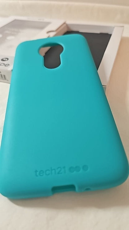 Tech21 Studio Colour Thin Case Motorola Moto G7 Power Teal Light Blue XT1955