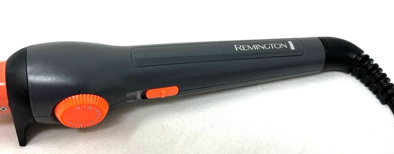 Remington Conical Slim Ceramic Hair Curling Iron Wand Infrared High Heat Orange