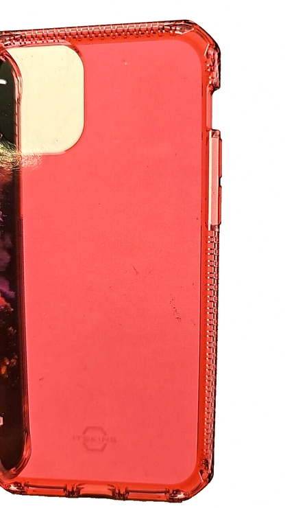 Itskins Spectrum Hard Case for Apple iPhone 11 Shockproof Cover Clear Coral Pink