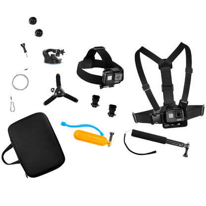 Platinum Essential Accessory Kit GoPro Action Cameras Tripod Chest Head Straps