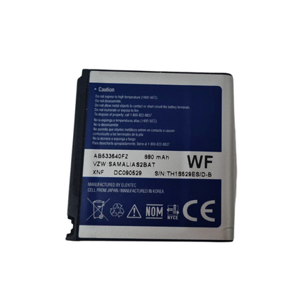 Battery AB533640FZ For  Samsung SCH-U750 U750 Alias 2 Zeal II 880mAh Li-Ion