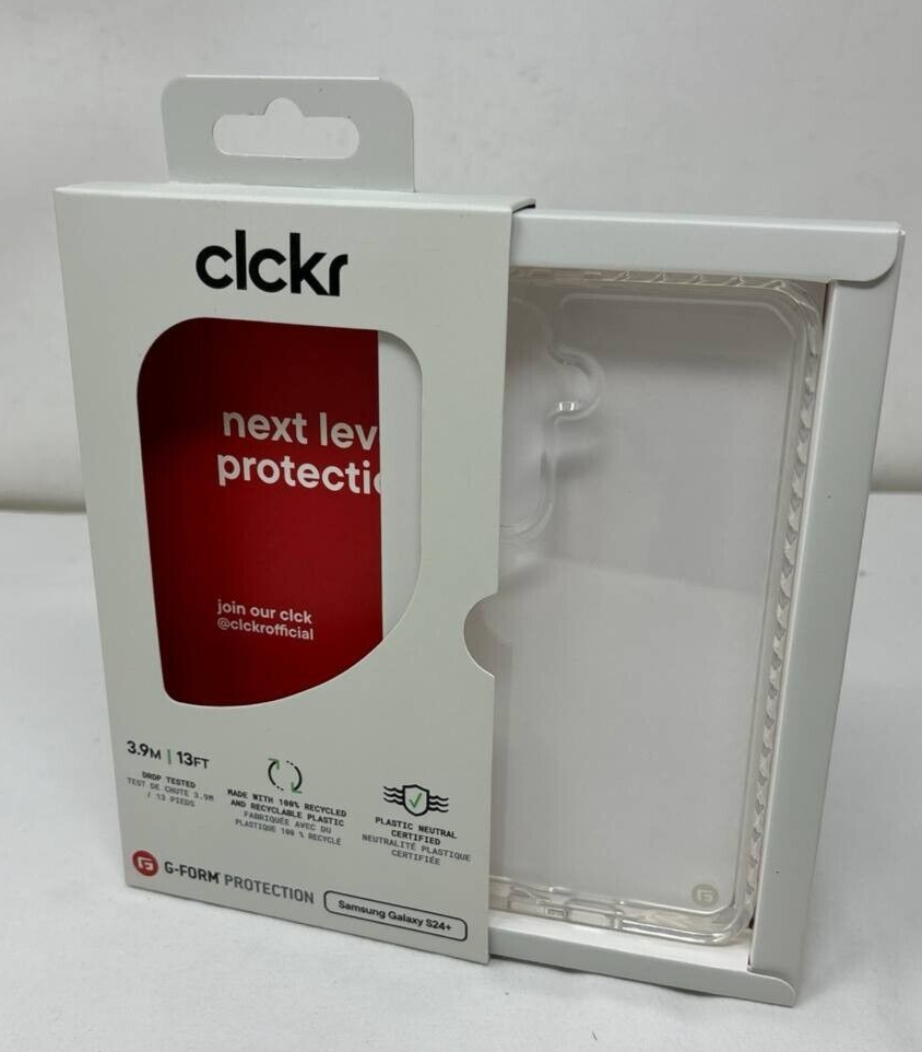 CLCKR G-Form Diamond Case for Samsung Galaxy S24 Plus Shockproof Clear Cover