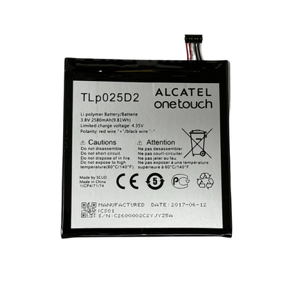 Alcatel TLp025D2 Smartphone Battery for Pixi 4 8050D 2580mAh 3.8V 9.81 W