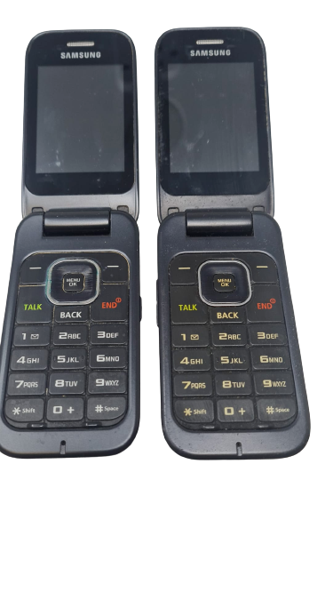 2 Lot Samsung SPH-M370 Sprint Flip Cell Phone CDMA 3G for Replacement Parts