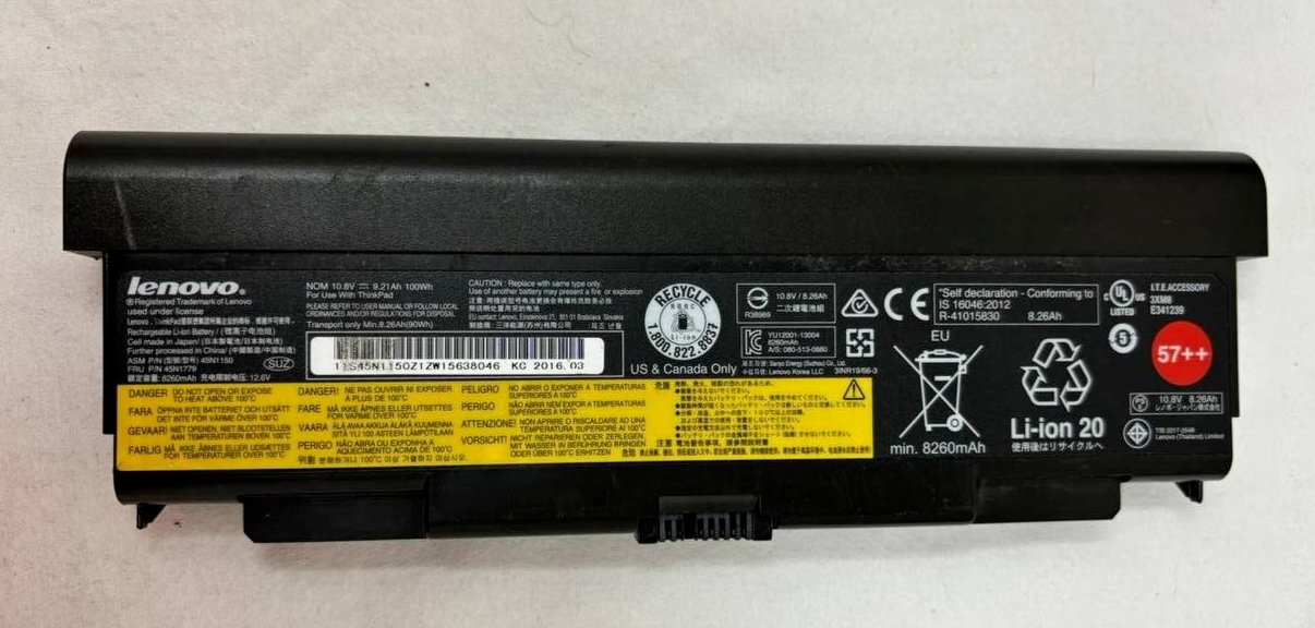 Laptop Battery for Lenovo ThinkPad T440P T540P W540 W541 L440 L540 Series