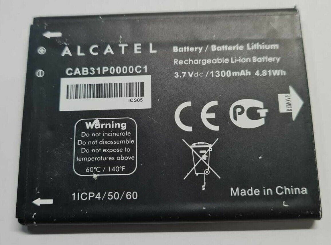 Battery CAB31P0000C4 For Alcatel One Touch 918N Original Replacement 1300mAh