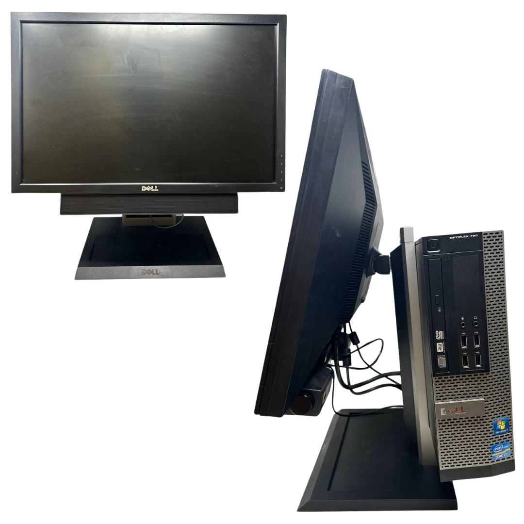 Dell OptiPlex 790 Intel Core i7 Desktop PC Computer with 14" Monitor Speaker