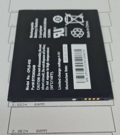 Battery CPLD-415 Fits Coolpad Canvas Splatter Original Replacement Part 2500mAh