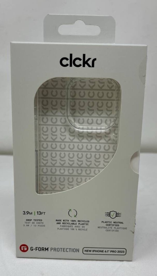 CLCKR Diamond Case G-Form for iPhone 15 Pro 6.1" Drop Shockproof Clear Cover