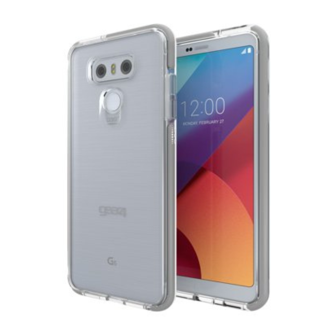 Gear4 D30 Clear Phone Case for LG G6 Hybrid Hard Cover Titan Gray Piccadilly OEM