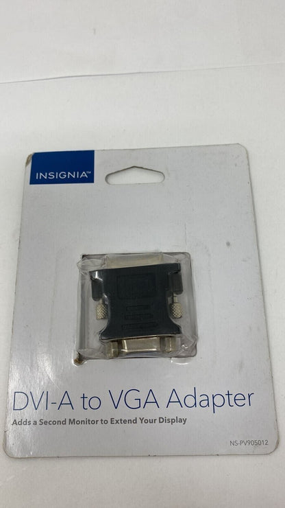 Insignia DVI-A I to VGA Adapter Second Monitor Display Connector Desktop PC