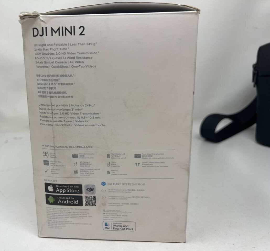 DJI Mini 2 Case for Camera Drone Carrying Storage Carry Bag Only Original Black