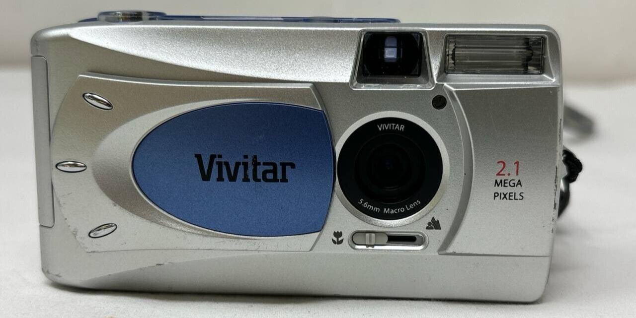 Vivitar ViviCam 3625 Digital Camera Compact 2.1MP 2x Digital Zoom 1.6" Screen