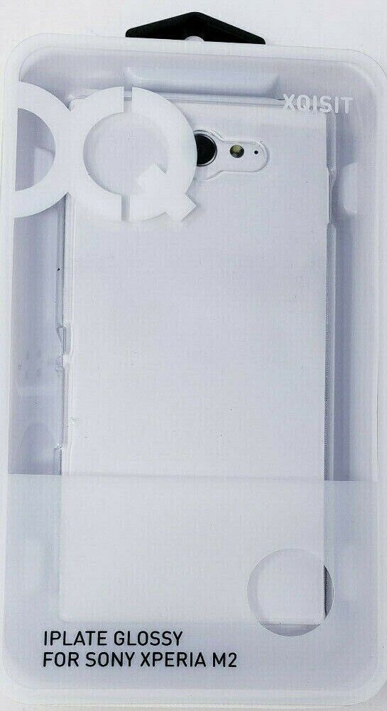 Clear Xqisit iPlate Glossy Case For Sony Xperia M2 Transparent Cover Original