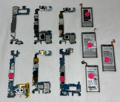 Lot of 6 Mainboard Replacement Samsung Note 8 9 Galaxy S8 S9 S10+ Untested READ