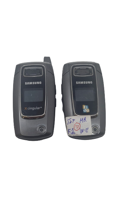 2 Lot of Samsung SGH-D407 Mobile Flip Phone 2G GSM AT&T Sold As Is Fido D407