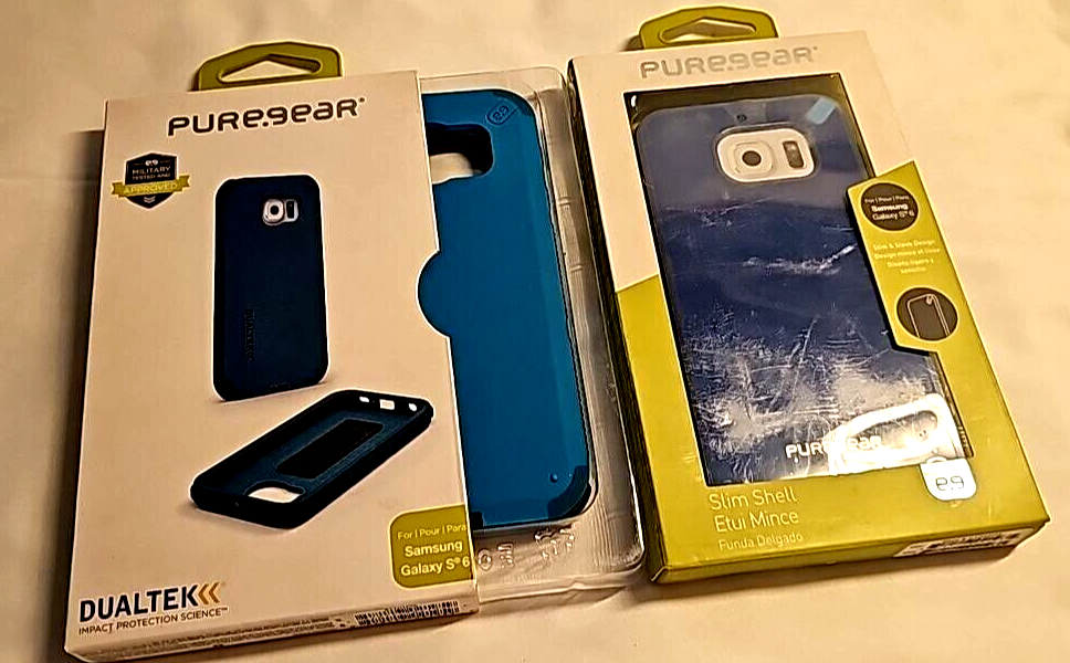 Lot of 2 Puregear Dualtek Rugged Case Samsung Galaxy S6 Light Blue SM-G920