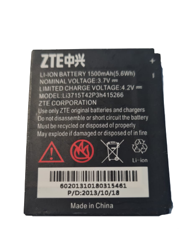 Battery LI3715T42P3H415266 Fits ZTE Avail Z990 N850 N990 N760 N780 V881 Z665 OEM