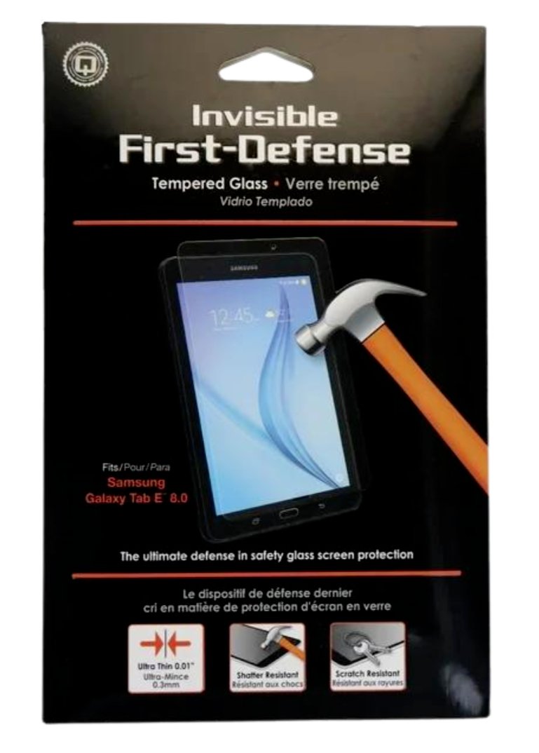 Qmadix Invisible First Defense Tempered Glass for Samsung Galaxy Tab E 8.0