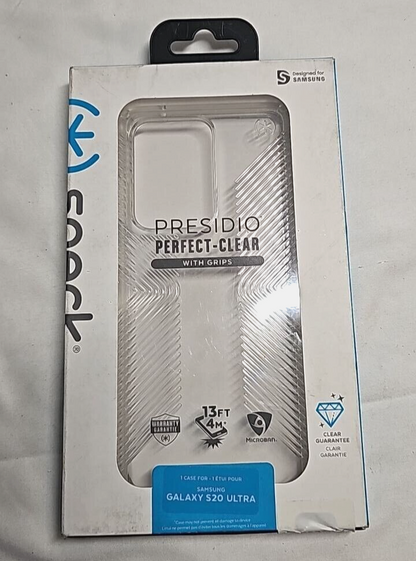 Speck Presidio Clear Case Transparent for Samsung Galaxy S20 Ultra Cover SM-G988