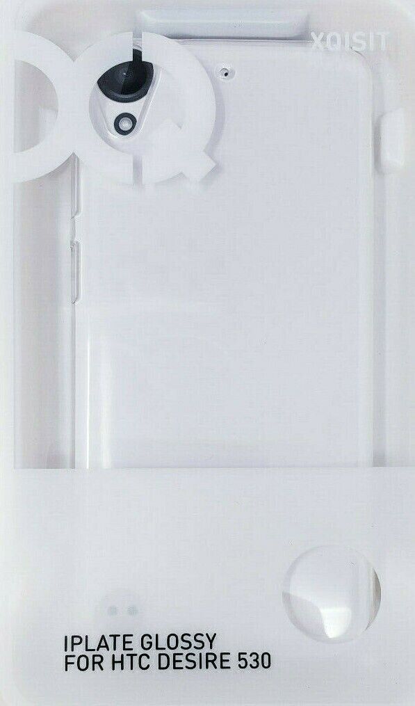 Clear Xqisit iPlate Glossy Case For HTC Desire 530 Transparent Cover OEM