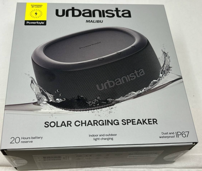 Urbanista Malibu Solar Charging Speaker Waterproof Indoor Outdoor Stereo