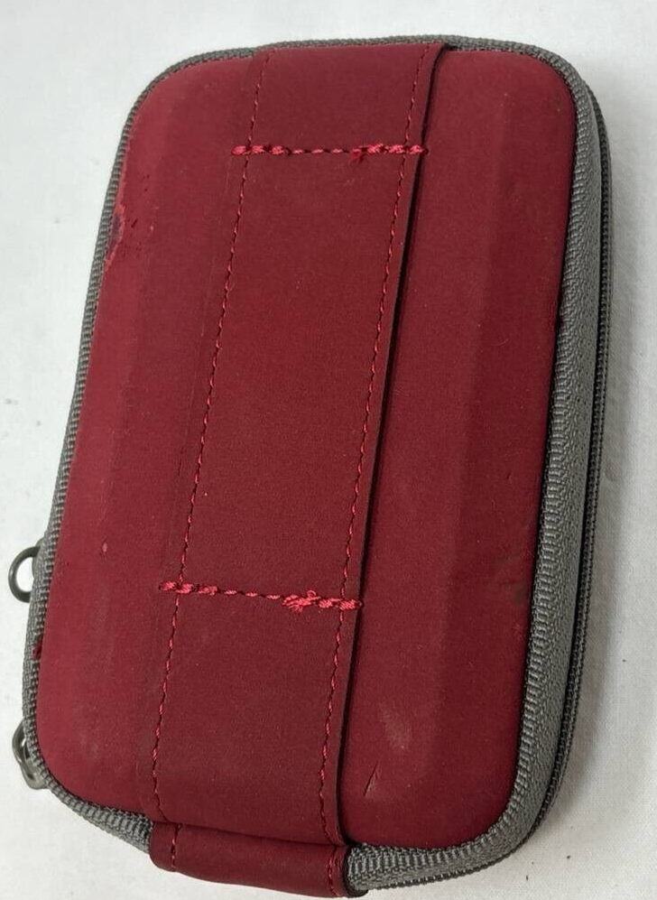 Lowepro Volta 25 Compact Digital Camera Pouch Red Carrying Case Zip Cover Bag