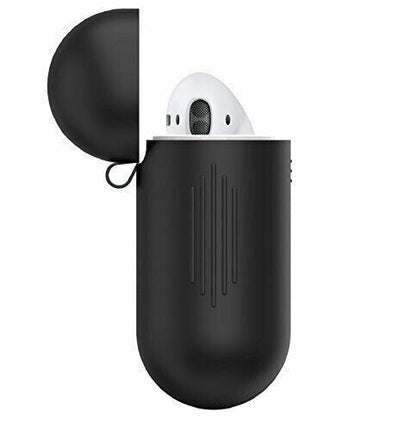 Case For Apple AirPod 1rst 2nd Generation Charging Case Silicone Protector Black