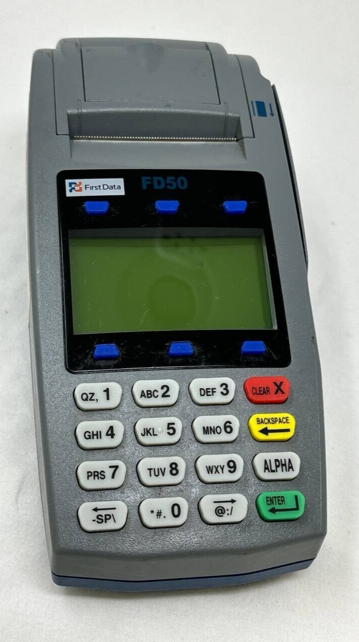 First Data FD50 Pin Pad Credit Card Terminal Payment Reader Scanner USB