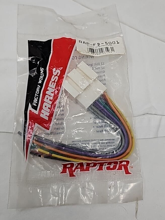 Raptor RAP-FD-5001 Wiring Harness for Select 1998-2007 Ford Lincoln Mercury Car