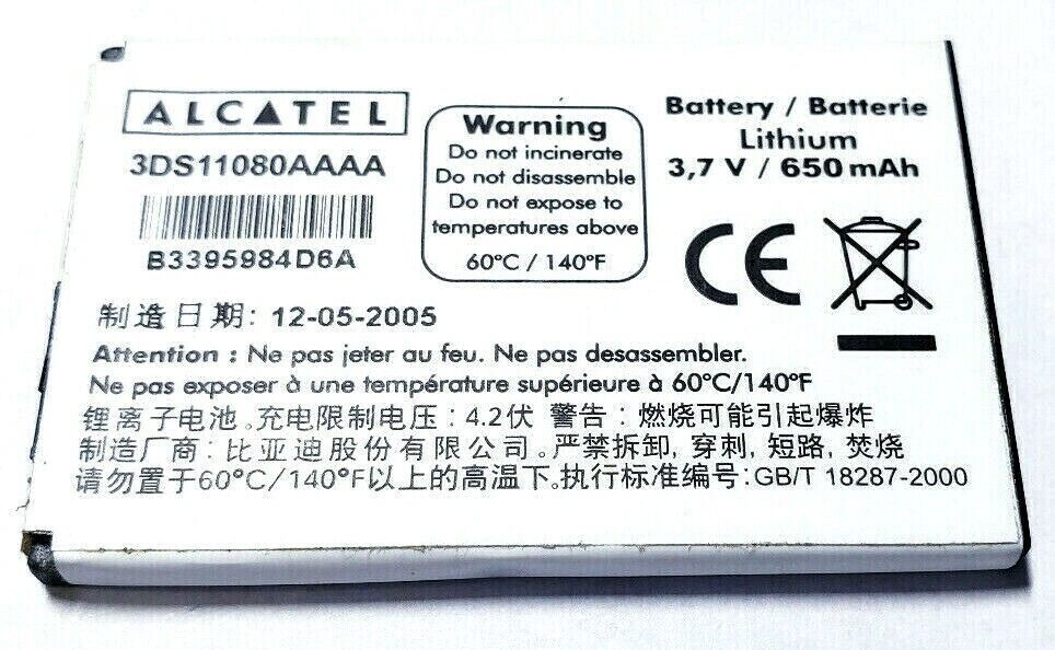 Battery 3DS11080AAAA For Alcatel OT-C650 C651 E259 C652 E159 VLE5 C552 E265 E260