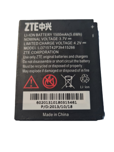 Battery LI3715T42P3H415266 Fits ZTE Avail Z990 N850 N990 N760 N780 V881 Z665 OEM