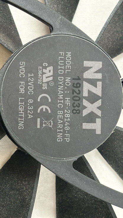 NZXT HF-192038-FP Computer Case Fan 120mm Fluid Dynamic Bearing LED RGB PWM