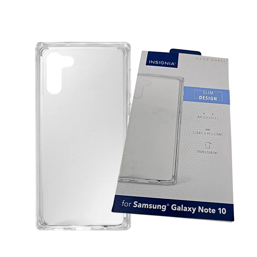 Insignia Hard Shell Protective Case for Samsung Galaxy Note 10 Clear Back Cover