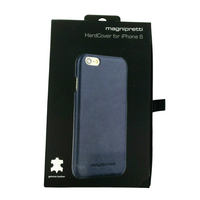 Magnipretti Luxury Hard Case for Apple iPhone 6 6S Leather Dark Blue Back Cover