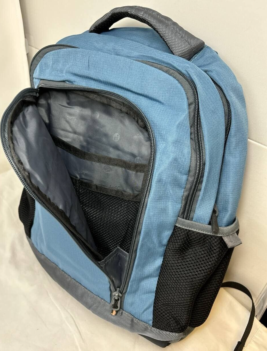 Miggo Style Midtown Genius Backpack Macbook Laptop 15 in Tablet 10 in Blue Stron