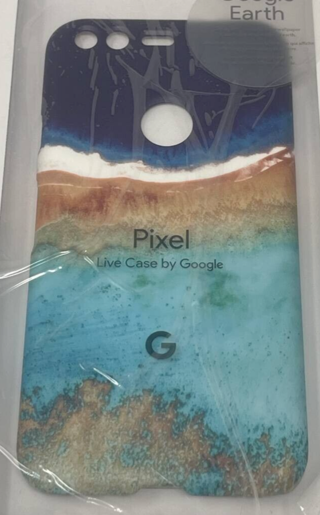 Google Earth Live River Protective Case for Pixel 2 XL Back Cover Blue Orange