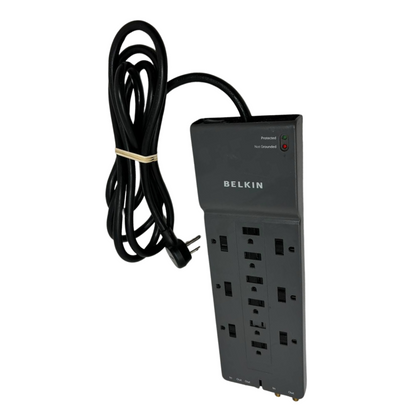 Belkin BE112230-08 Surge Protector 12 Outlet Phone Ethernet Coax Protection OEM