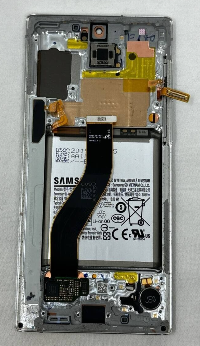 Frame Housing & Small Parts For Samsung Galaxy Note 10 Bad display Repair  READ