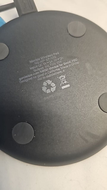 Nimble Wireless Fast Charger 10W Pad for Apple iPhone Qi Android Phones