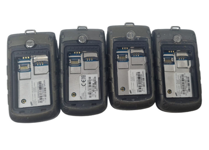 4 Lot of Samsung Rugby II 2 SGH-A847 Black Cell Phone Flip for Replacement Parts